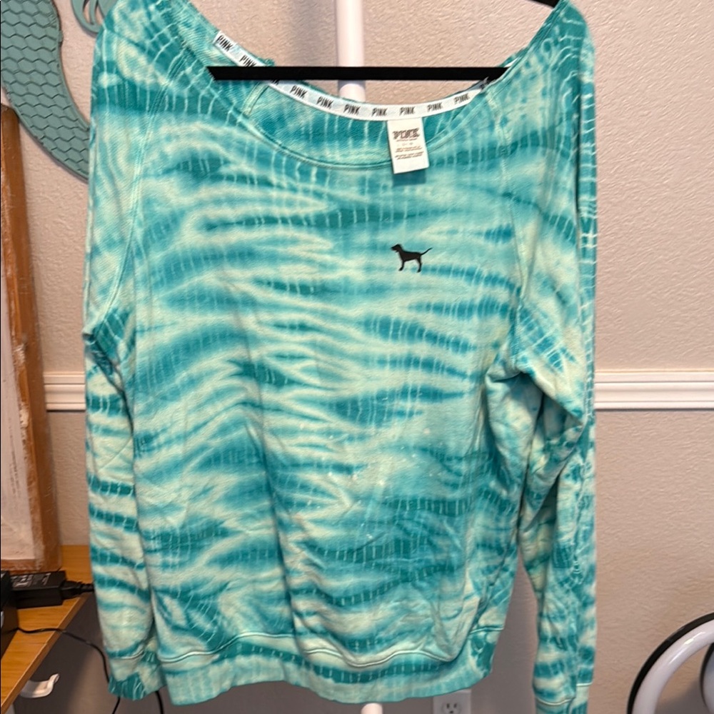 PINK Victoria's Secret Blue Relaxed Hoodie